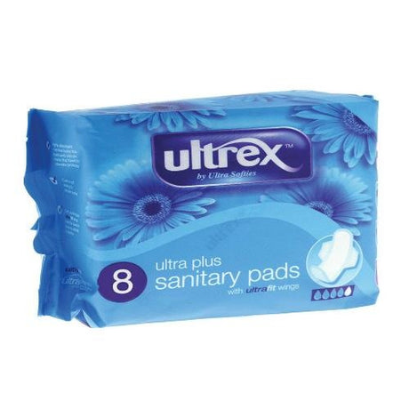 Ultrex Ultra Plus with Wings Sanitary Pads 8s