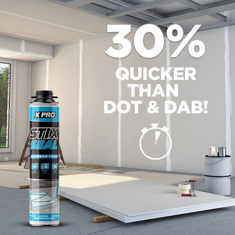 XPRO StixSeal Adhesive Construction Foam, Gun Grade 750ml