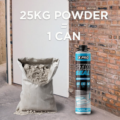XPRO StixSeal Adhesive Construction Foam, Gun Grade 750ml