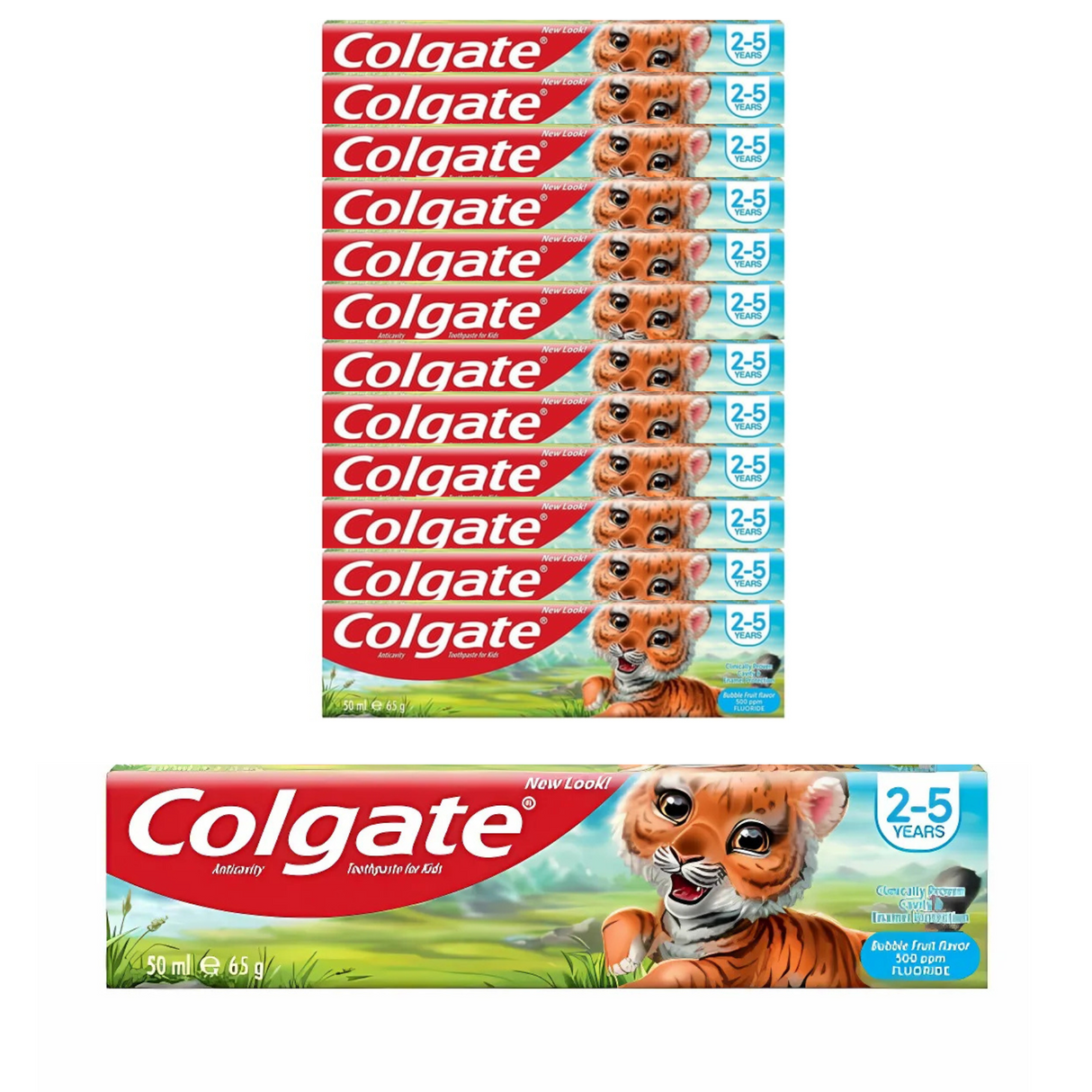 Colgate Kids Bubble Fruit 2-5 Years Toothpaste 50ml | Pack of 12