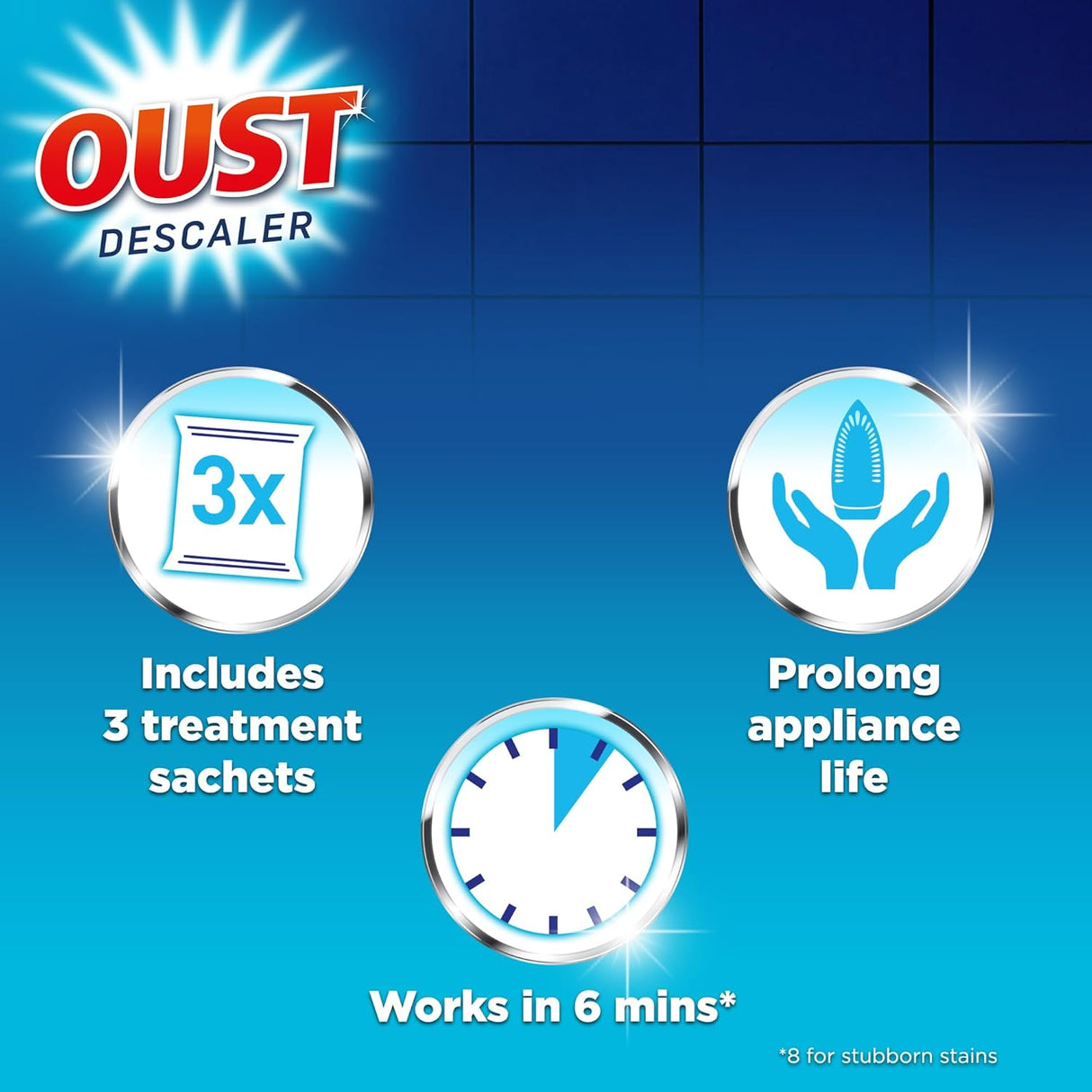 Oust All Purpose Descaler 3 Sachets | Pack of 6